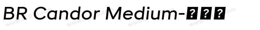 BR Candor Medium字体转换